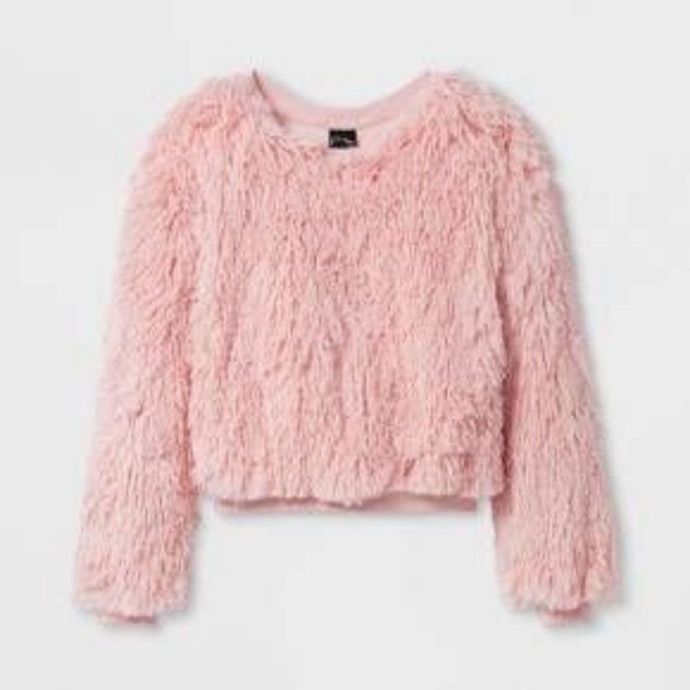 Dusty Pink Monster Fur / Furry Top